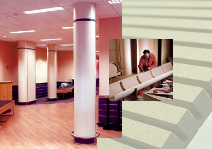 Пример создания фальш-колонн из гибкого МДФ