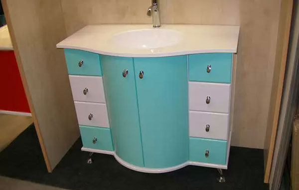 Гибкий МДФ в фасадах мебели для ванных комнат Гибкий МДФ в фасадах мебели для ванных комнат