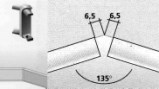 Уголок внутренний 135* для профиля 956-957
