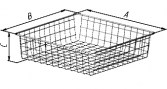 Корзина сетчатая 190х400х400 (С1)
